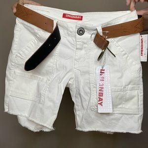 Size 1 Union bay shorts with belt. Never worn